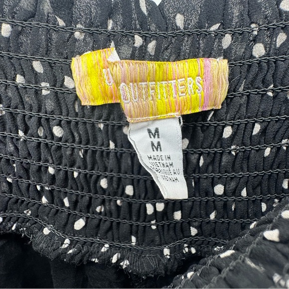 Urban Outfitters Flowy Black Polka Dot Skort Skirt Women’s Medium - Picture 4 of 6